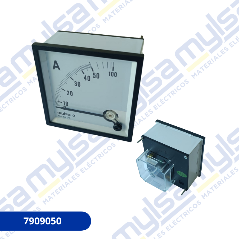 AMPERIMETRO DIRECTO EMPOTRABLE - 96X96mm - 50A